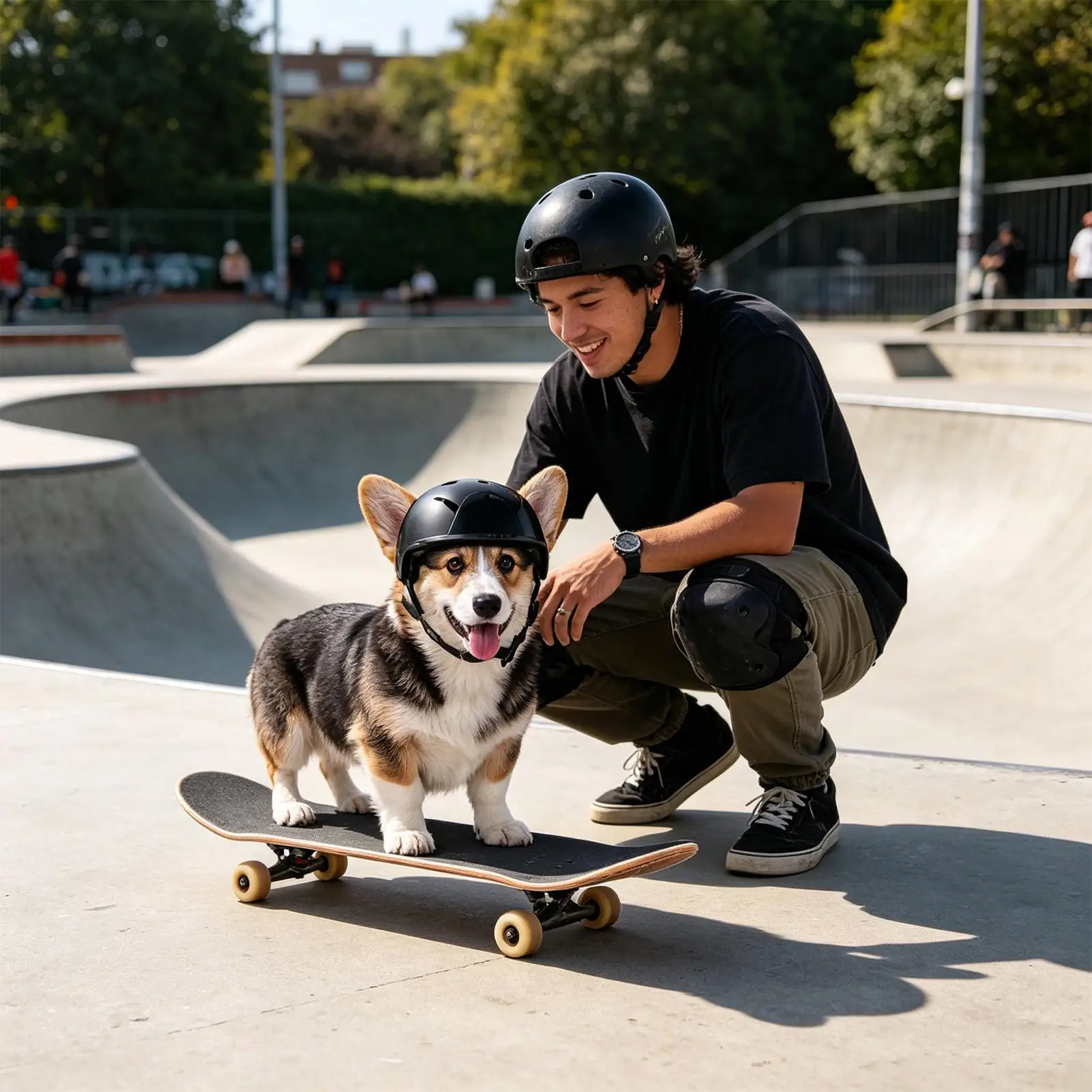 Dog Helmet Adjustable Lightweight Buffer Protection EVA Dog Motorcycle Helmet Hat For Park Garden Walking Travelling Exploration