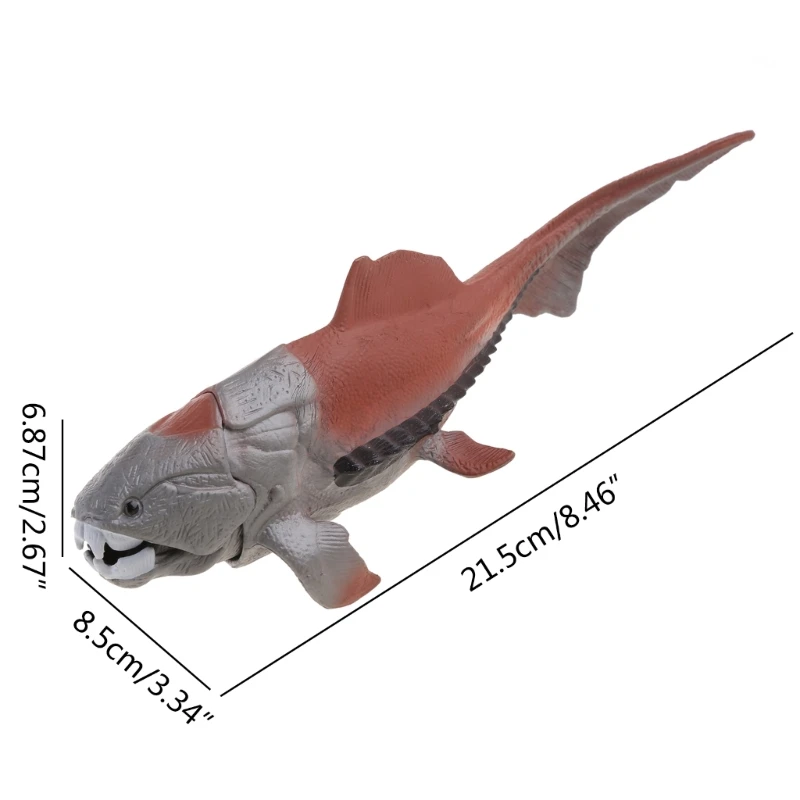 20cm Dinosaurs Model Toy Dunkleosteus Dinosaur Fish Decoration Action Figure 77HD