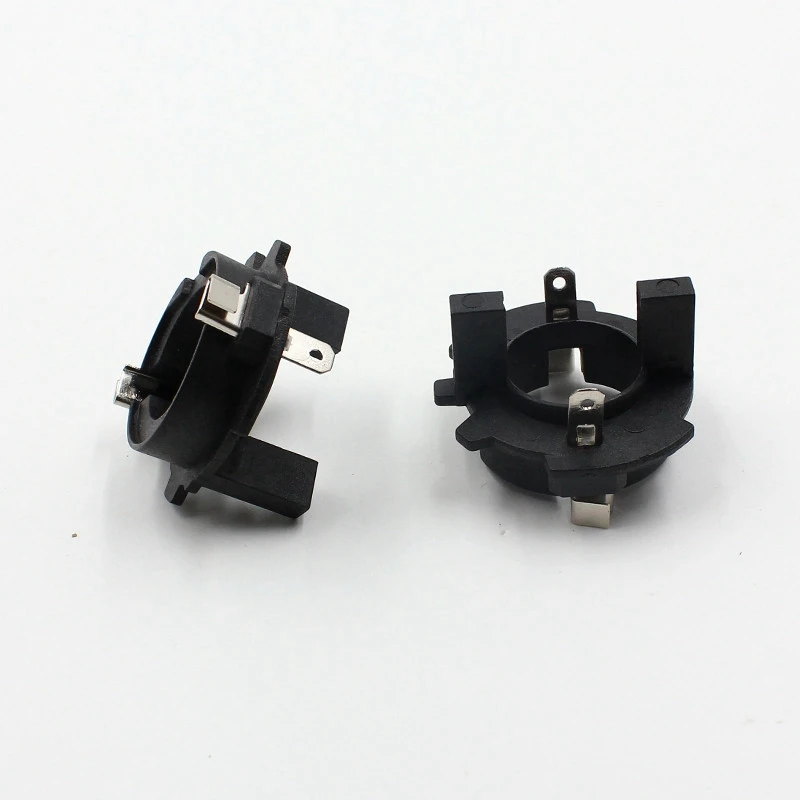 Rockeybright 2pc h7 hid xenon bulb H7 headlight adapter holder retainer base for vw volkswagen jetta mk5 golf h7 hid bulb holder