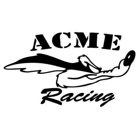 G102 16X10CM G10201 ACME 레이싱 비닐 데칼 스티커 자동차 트럭 창 데칼 용 Wile E. Coyote