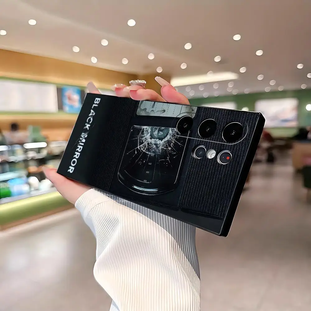 Hot Black Mirror TV show Phone Case For Samsung Galaxy S26 S25 S24 S23 S22 S21 Plus Ultra Fold A Soft Black