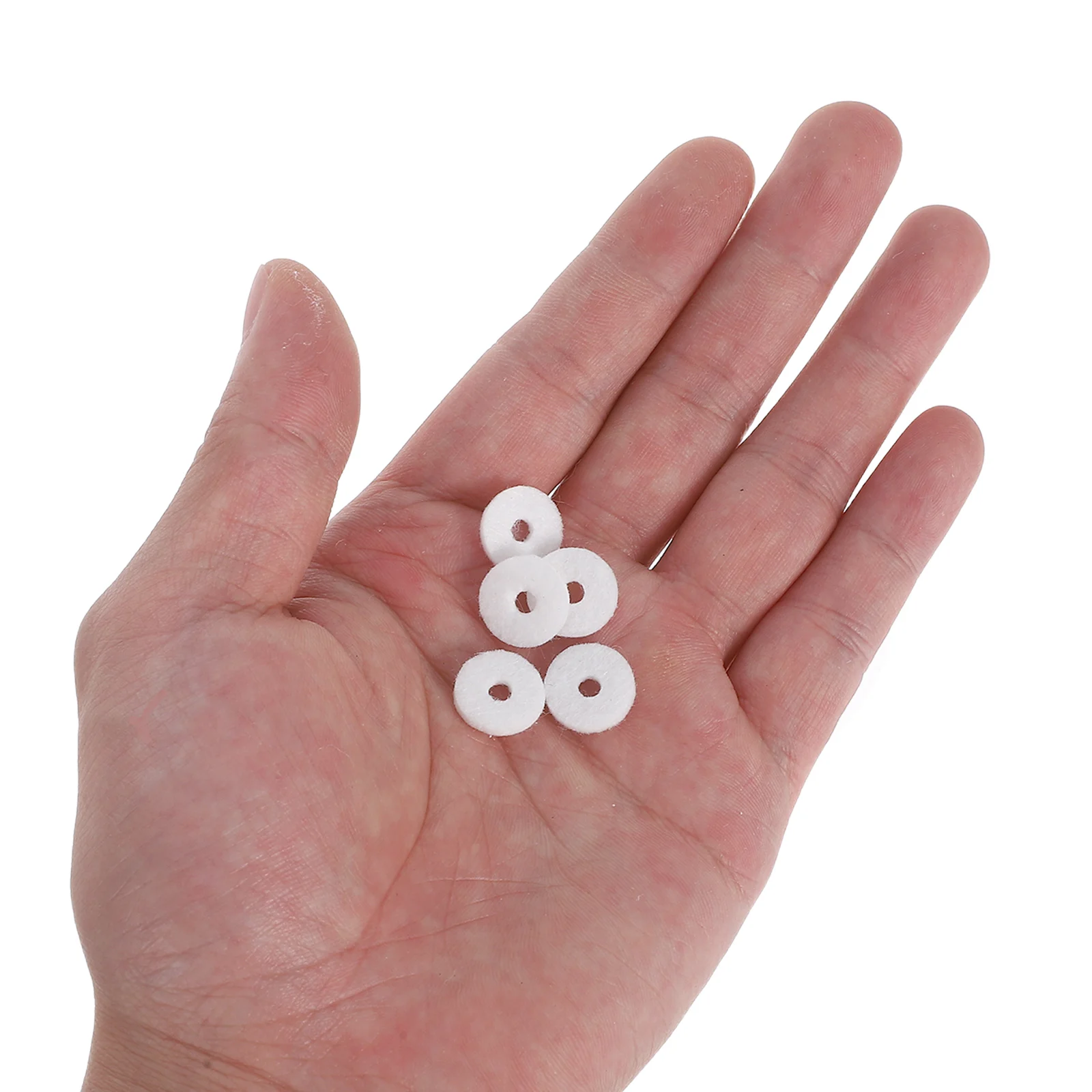 

90pcs Piano Tuning Accessories Felt Washers Small Rings White Kit Tools Punch Hole Woolfelt Anti Noise Restoration Music Gifts