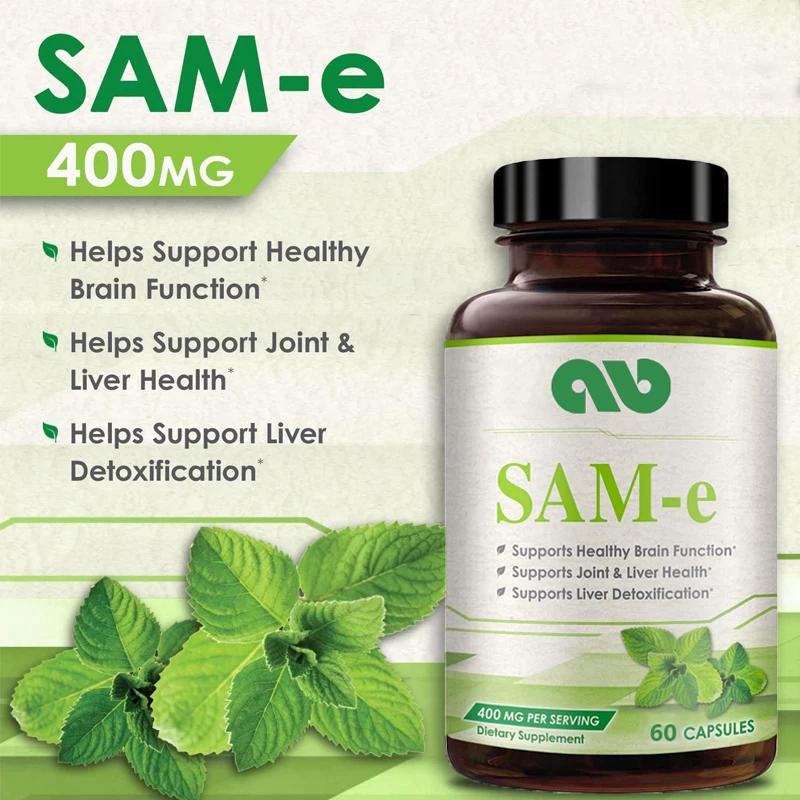 SAM-e-S-Adenosylmethionine 400mg, 60 capsules non GMO