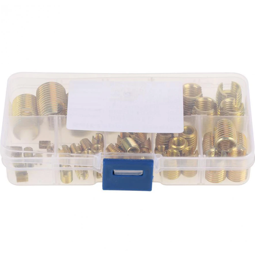 

50 Pcs to Carbon Steel Self Tapping Thread Screw Repair Parts Tools Fastening Hardware Thread Tool Embedding