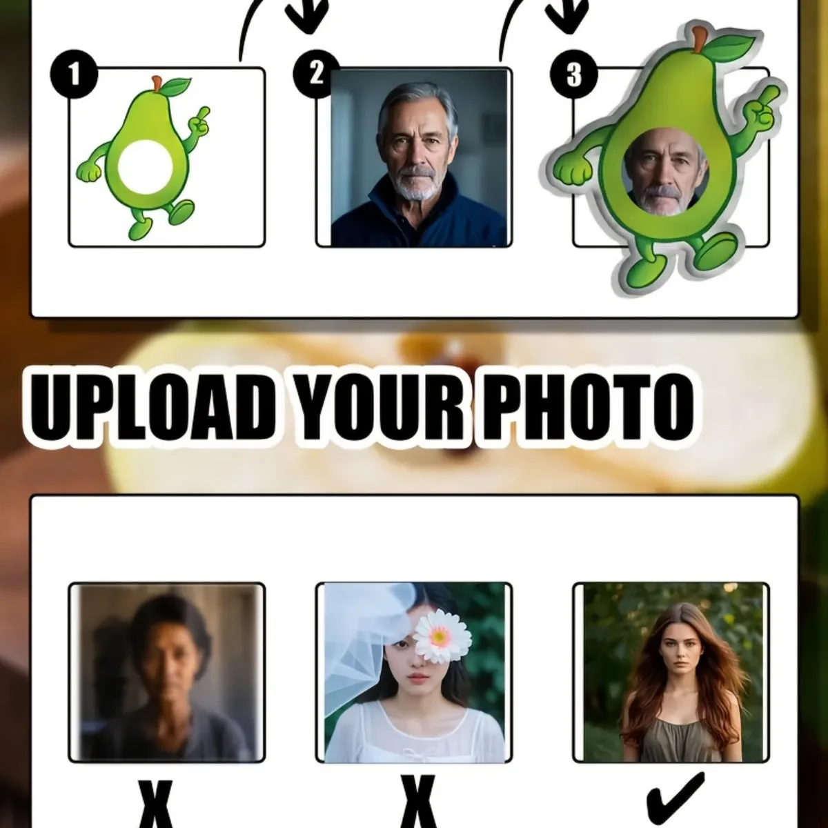 وسادة قطيفة منزلية مخصصة للصور - هدية مخصصة على شكل كمثرى مع صورتك، هدية يجب اقتناؤها لأعياد الميلاد #6
