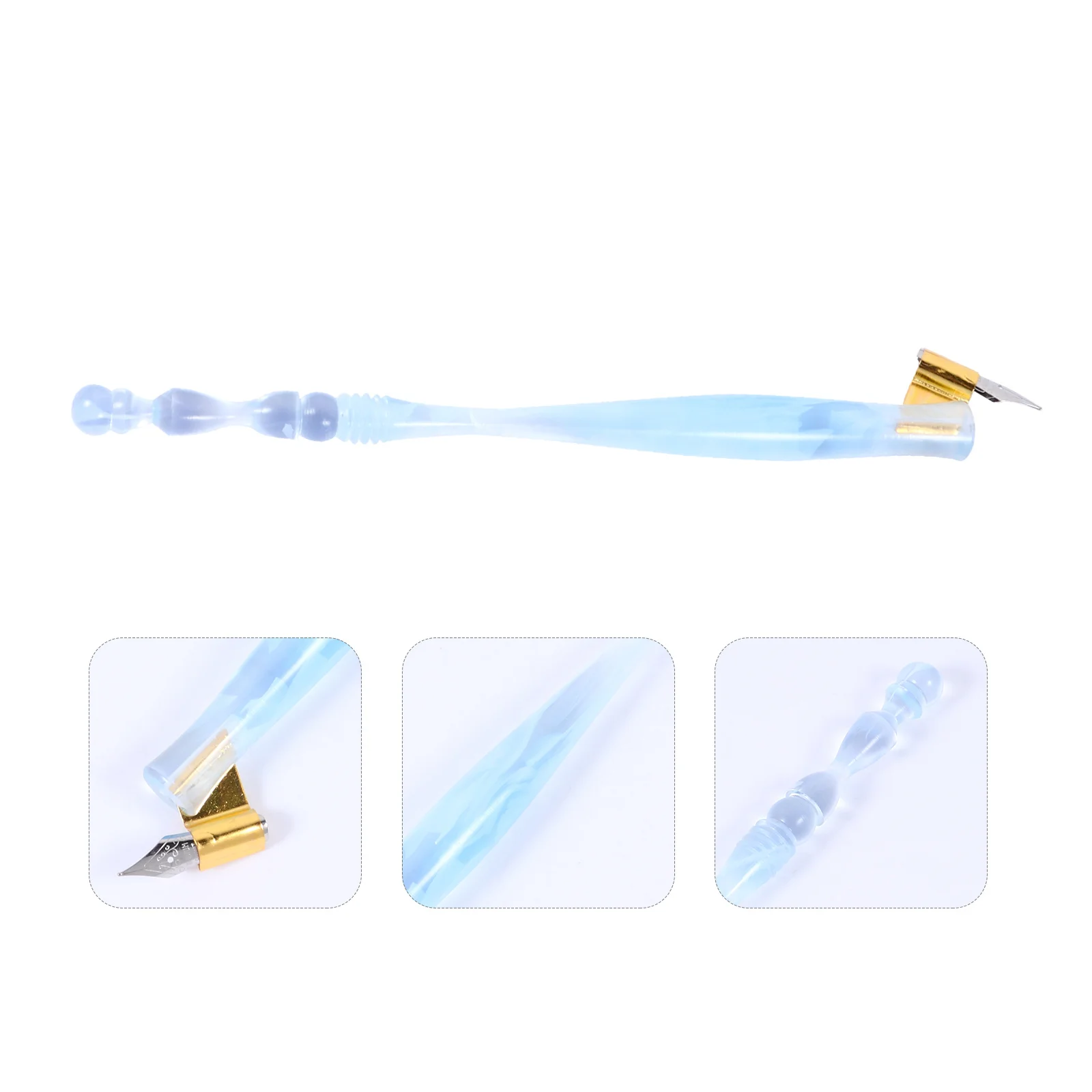 

1 set Dip Pen Set 6 Nibs Calligraphy Pen Kit Wood Handle Smooth Writing Wear-Resistant Lightweight Design Gift For