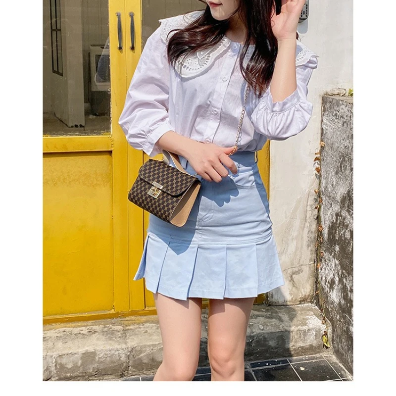 عالية الجودة حقيبة كتف مفردة موضة المرأة حقيبة يد بلون حقيبة عادية أنثى سلسلة الكتف الحقيبة حقائب جلدية للسيدات #4