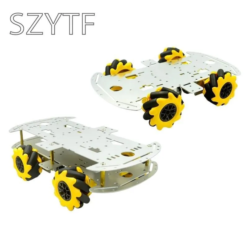 Mecanum Wheel Omni-directional Robot Car Chassis Kit with 4pcs TT Motor for Arduino for arduino Raspberry Pi DIY Toy Parts