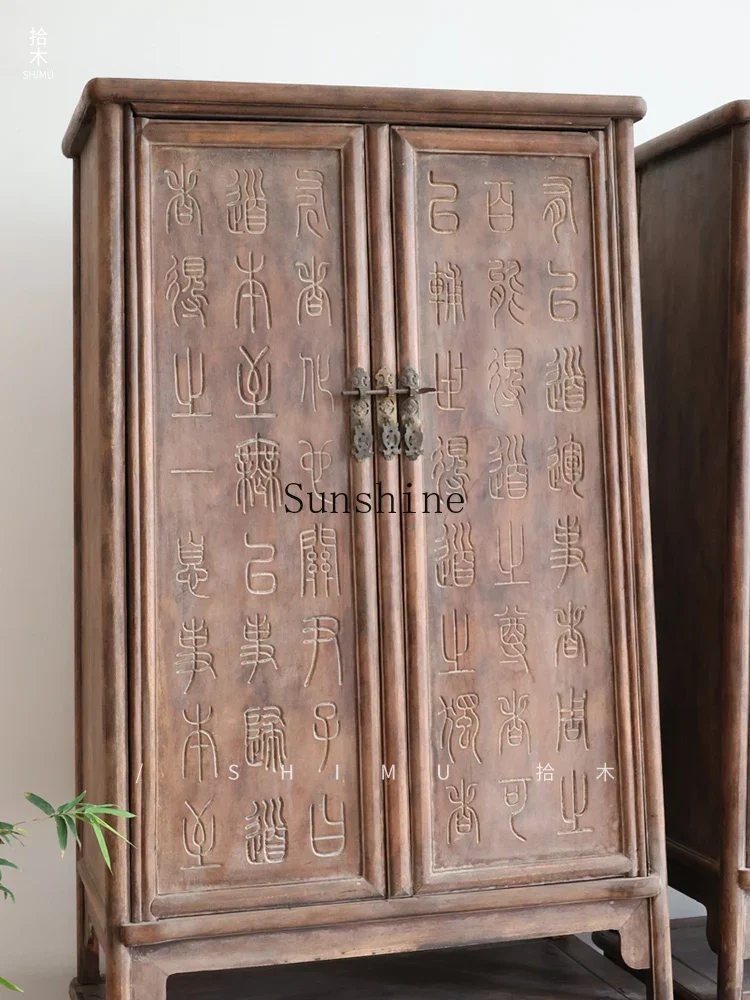 Chinese antique old furniture old wardrobe noodle cabinet  FT