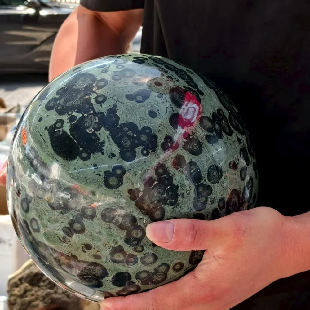 

Большой! Натуральный формованный! Необработанный камень зеленого павлиньего глаза, Полировальный шар, Кварцевый хрустальный рудный шар, Минерал, Рейки, Лечебный шар