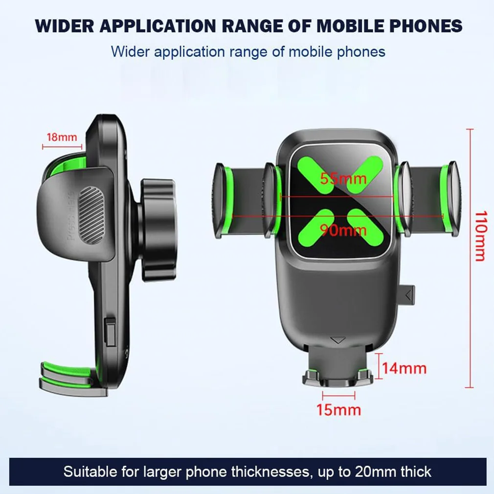 Universal Rotatable Retractable Car Phone Holder for Sun Visor Phone Mount Navigation Bracket Rearview Mirror Auto Phone Holder