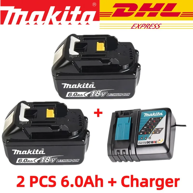 100% originele Makita 5Ah/6Ah, Makita 18V gereedschapsbatterij BL1840BL1830B BL1850B BL1850 BL1860BL1815 vervangende lithiumbatterij - afbeelding 1