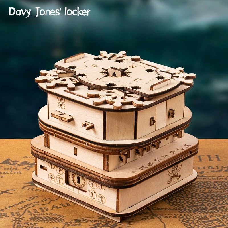 

Puzzle Davy Jones High Difficulty Hell Level Puzzle Decryption Box Toy Gift Adult Decryption BoxMachine Stress Reduction