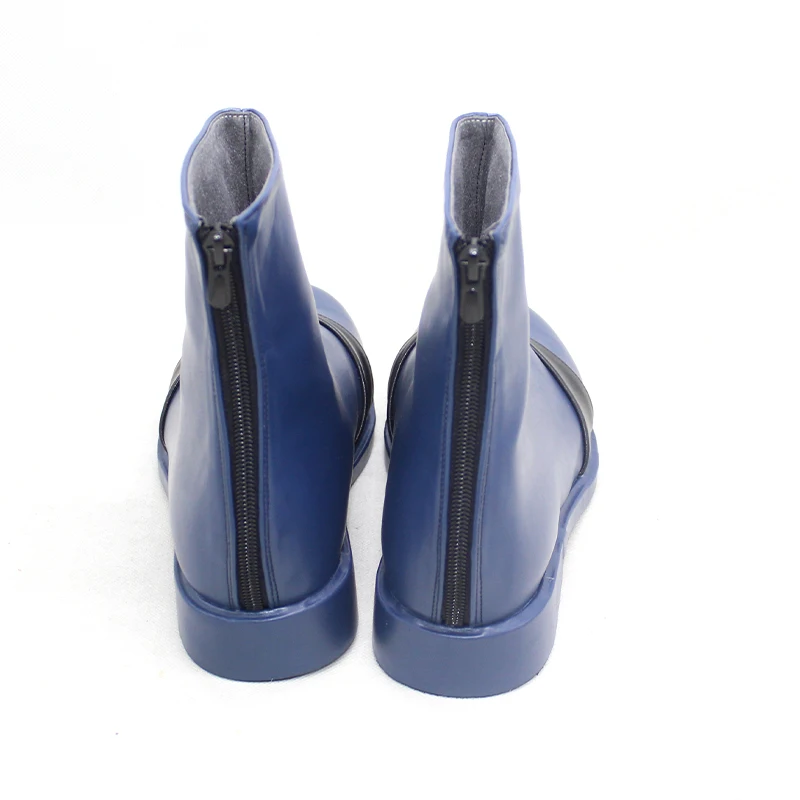 أحذية زي تنكري من إيفا ناجيسا كاورو ، أزرق عميق ، مصنوع يدويًا ، جلد صناعي ، أنيمي ، الملاك الثامن عشر ، JP