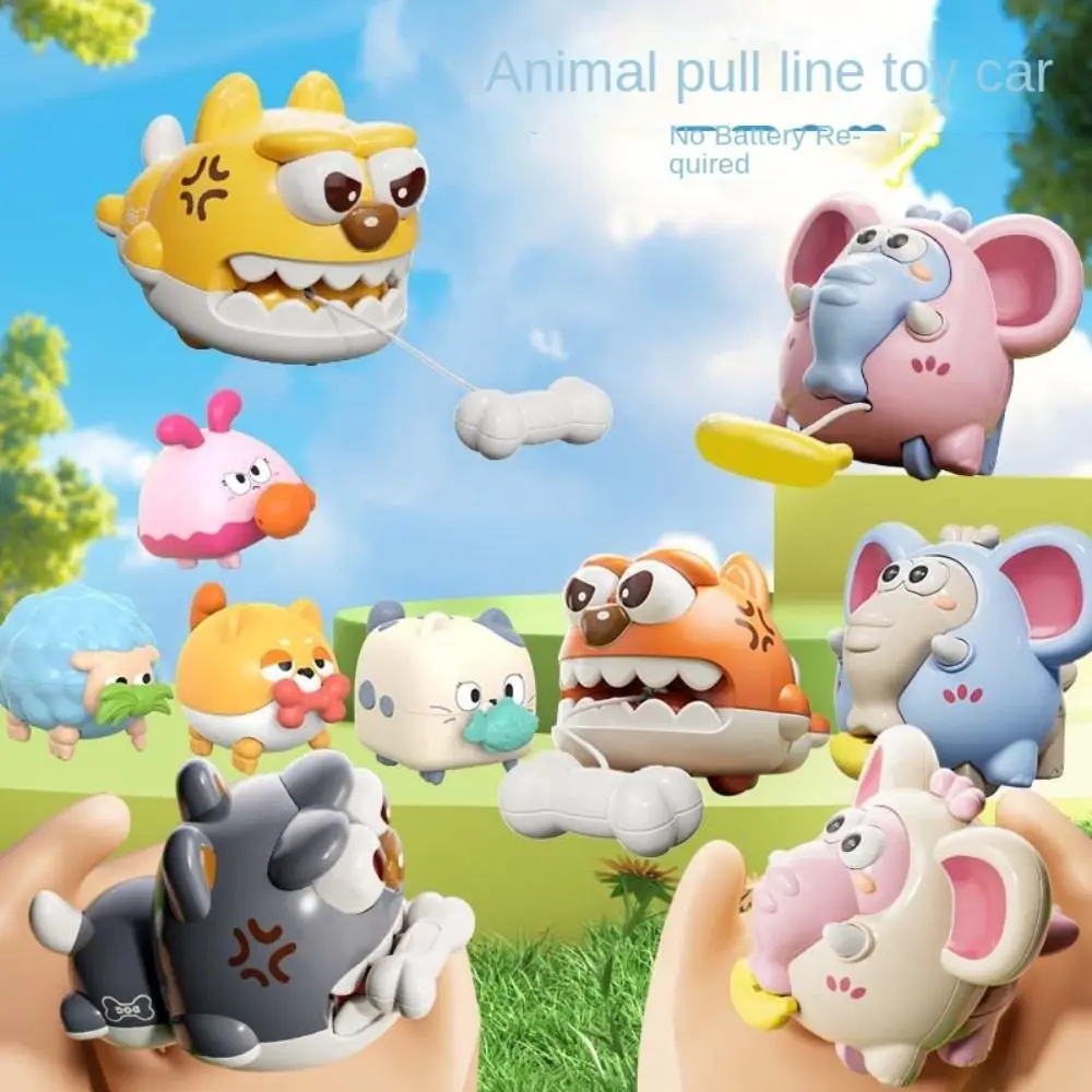Brinquedos para bebês engatinhando puxando corda relógio brinquedos animal interativo brinquedo de corda engraçado escalada modelo de treinamento