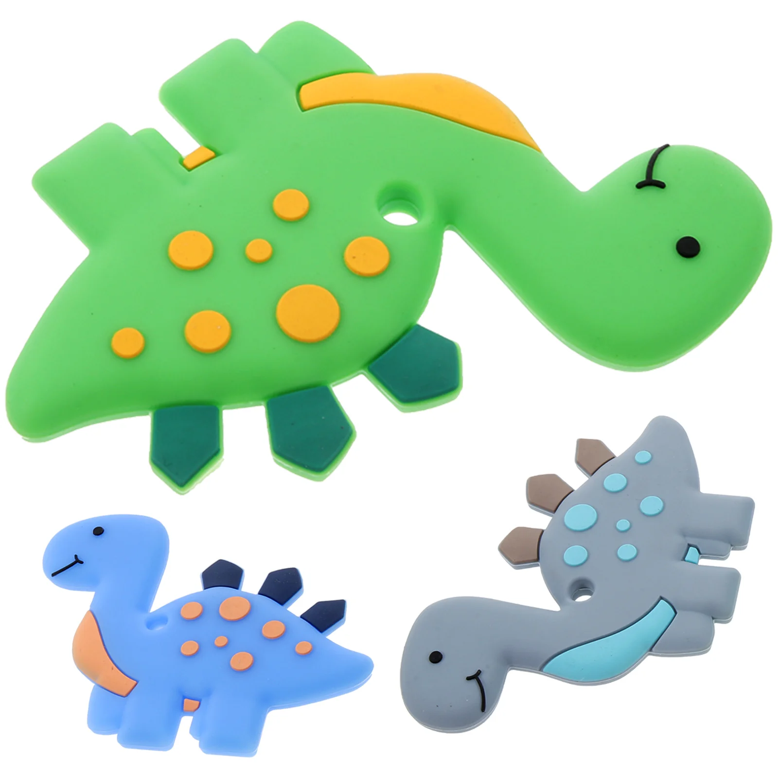 Dinosaur Silicone Teether Teething Toy for Baby Molar Pain Relief Plaything -Soothing Childrens Toys