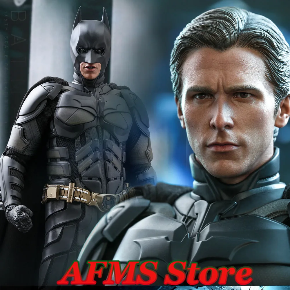 HOTTOYS-figura de acción Original HT DX19, figura coleccionable a escala 1/6, Bat Hero, City Of Heroes Dark Knight, Bale, 12 ", hombres, soldado