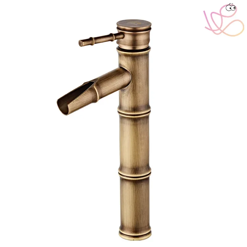 

Hot sales All copper antique faucet bamboo retro
