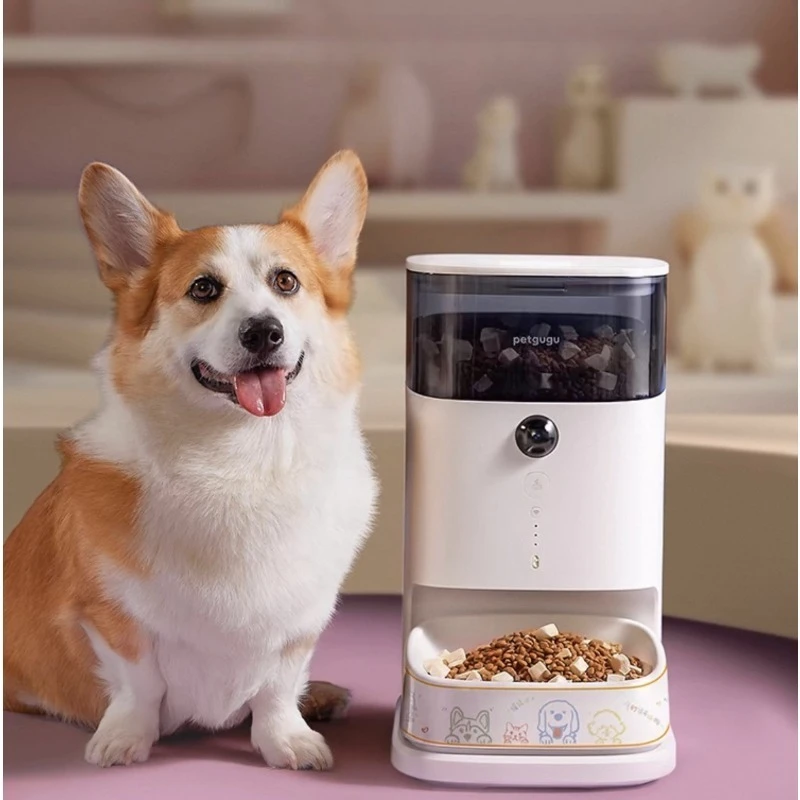 

Automatic feeder cat remote video timed quantitative feeding cat food dog food food bowl