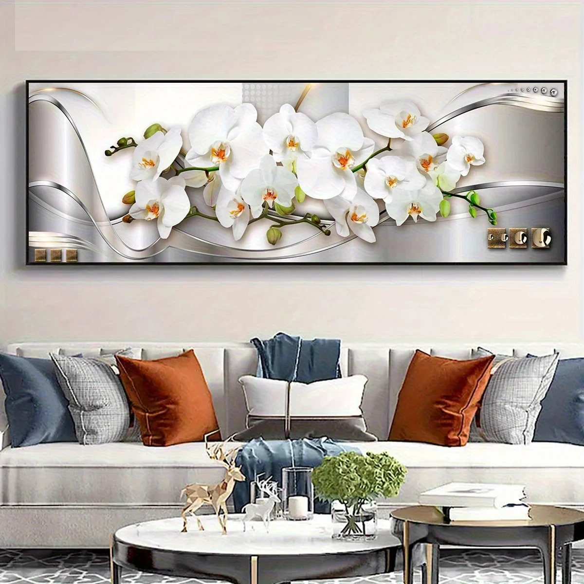 Large Size orchid Flowers Magnolia Diamond Painting New Arrivals Diy Diamond Mosaic Embroidery Art Home Decor Diy Gift  Pictures