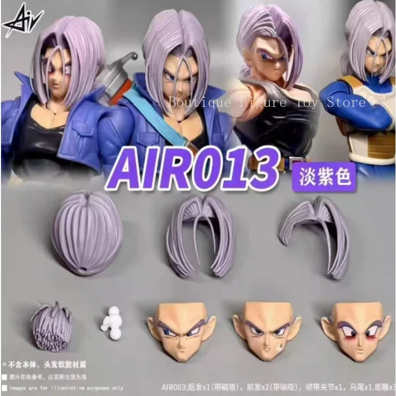 In Voorraad HM & Air Dragon Ball SHF Trunks Torankusu Ssj AIR013-014 Heads Accessoires Kit Anime Actiefiguren Speelgoed