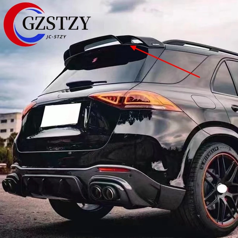 2019-IN for Mercedes-Benz GLE grade ML-class W167 B style spoiler carbon fiber modified roof spoiler