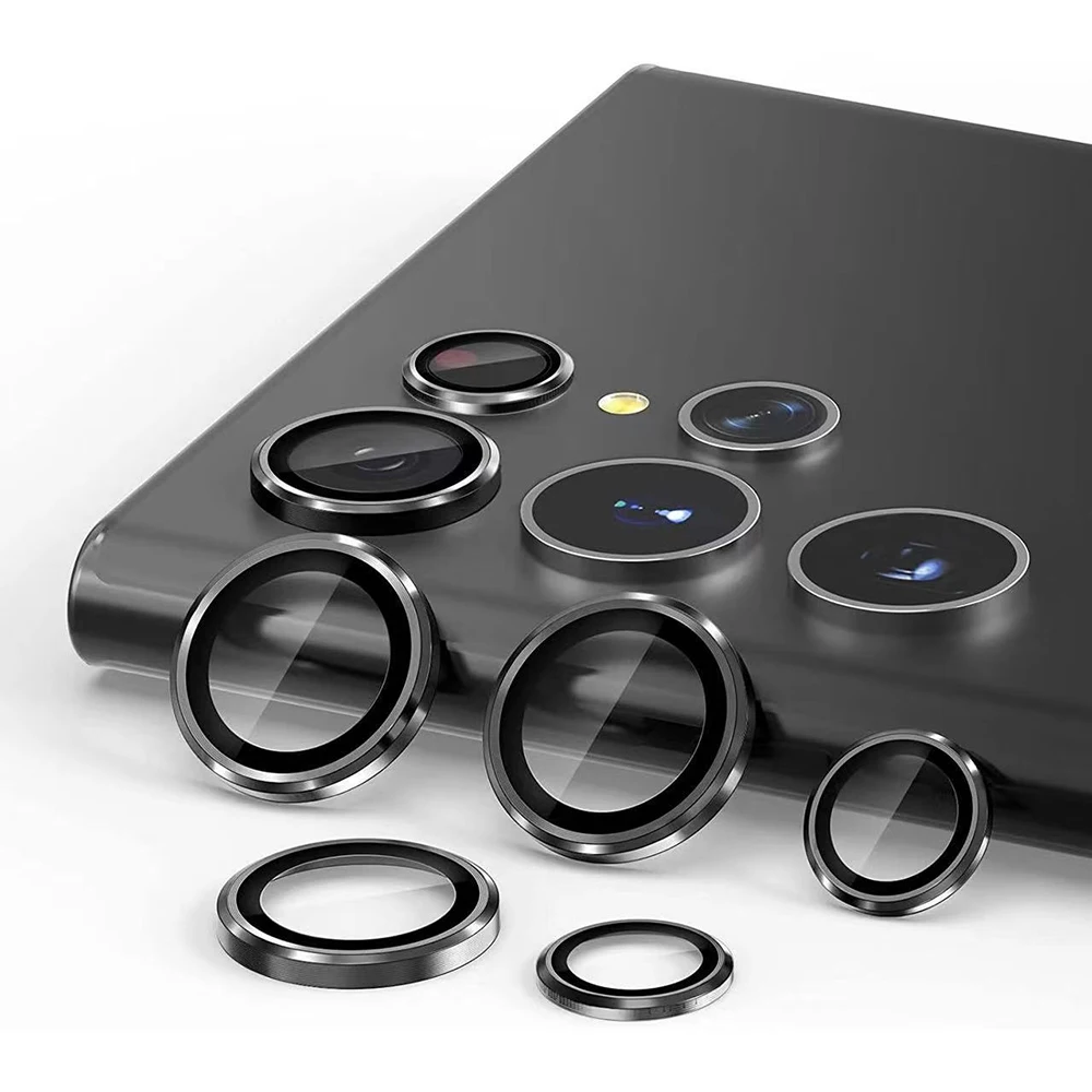Metal Ring Camera Lens Protector For Samsung S26 Ultra Galaxy S24 Plus S23 S22 Ultra   Protective Lens Film Tempered Glass