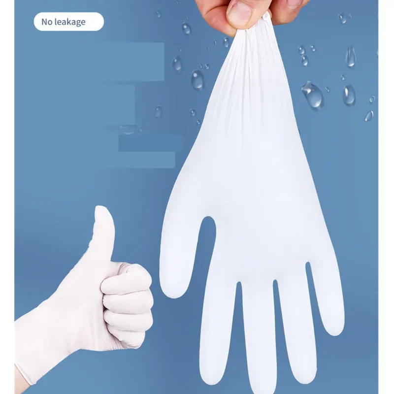 20pcs Disposable Nitrile Latex Rubber Gloves Food Grade Waterproof Disposable Work Safety Gloves Nitrile Gloves Kitchen Garden