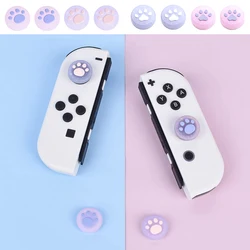 4pcs Cute Glitter Cat Thumb Stick Grip Cap Joystick Soft Protective Case for Switch OLED Joy-con Controller NS LITE Button Cover