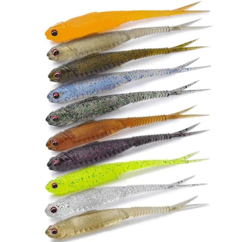 FISHANT Jigging Wobblers Fishing Lure 63mm 78mm shad T-tail soft bait Aritificial Silicone Lures Bass Pike Fishing Tackle Vobler