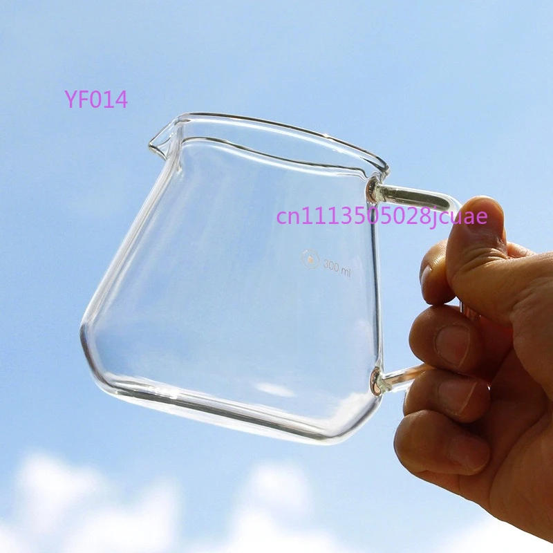 High Borosilicate Glass Coffee Sharing Pot, Creative Hand Brew Coffee Pot with Filter Cup, Household Coffee Utensils