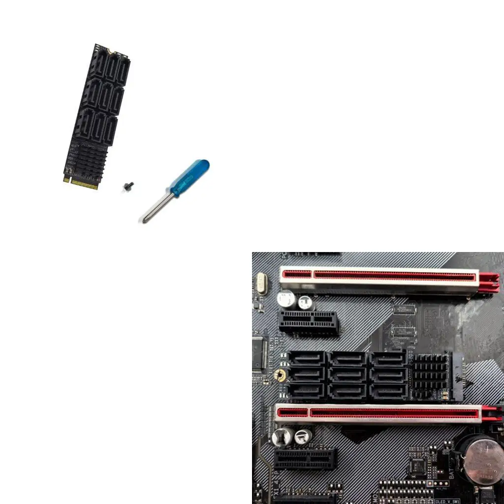 

652F Server 9 PORT PCIE SATA3 Адаптер 6 Гбит / с для тяжелых вычислений