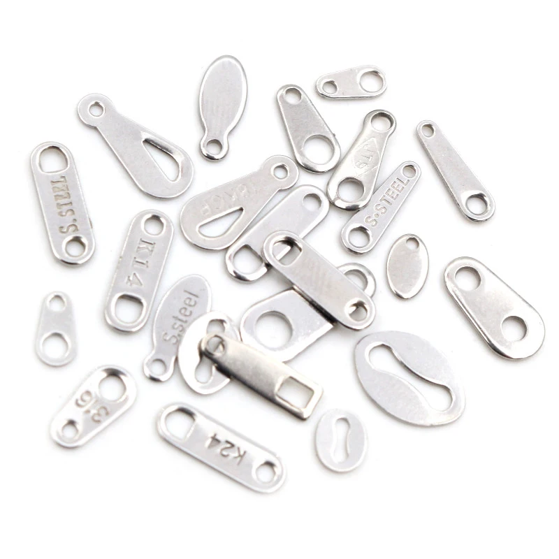 100pcs No Fade Charms 316 Stainless Steel Small Charms handmade Craft Pendants DIY Jewelry Necklace Making Findings Accessories