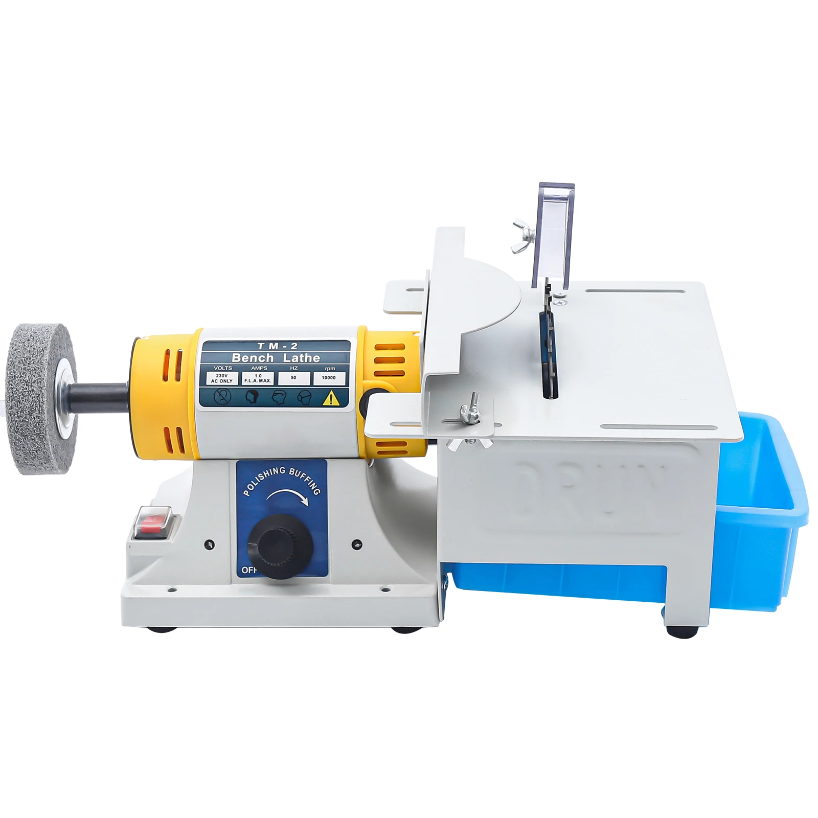 For Gem Jewelry Rock Bench Lathe Table Saw Polisher Cutting Polishing Machine For Grinding, Polishing, Drilling,.320W High-Speed