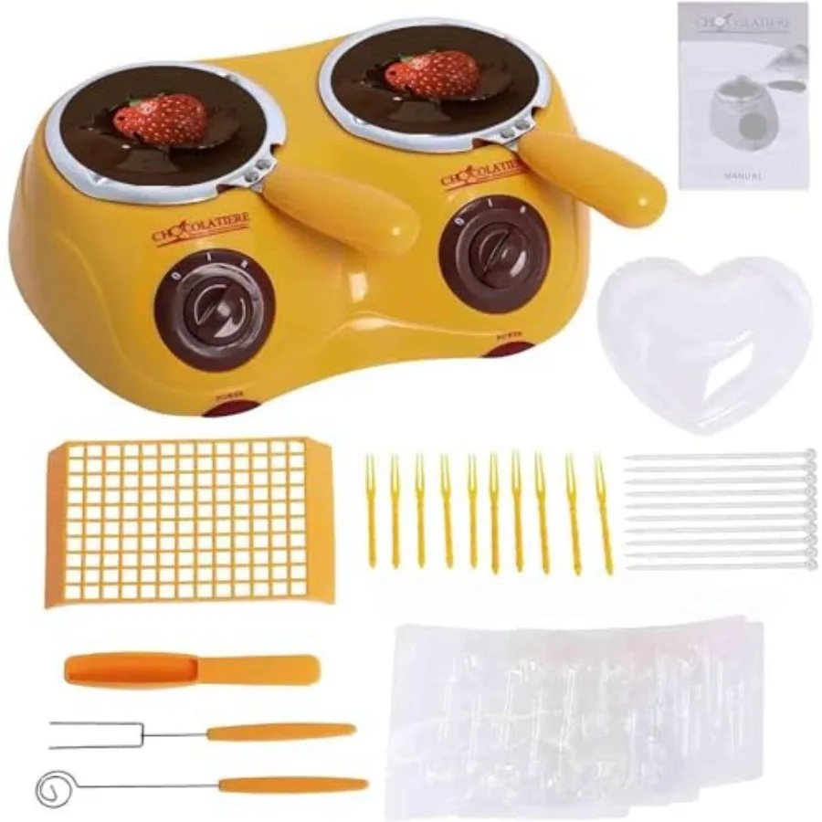 

Электрический плавильный горшок для изготовления шоколадного масла, сыра и конфет своими руками с инструментом для плесени, идеально подходит для домашних десертов, вечеринок с фондю