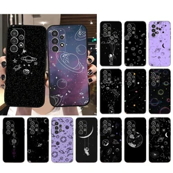 Space Planet Moon Astronaut Phone Case For Samsung Galaxy A52S A21S A33 A23 A35 A55 A14 A32 A52 A53 A54 A51 A71 A15