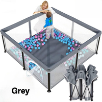 Foldable Baby Game Fence Portable Safety Enclosure for Home Crawling & Learning to Walk, Protective Barrier Indoor/Outdoor Use