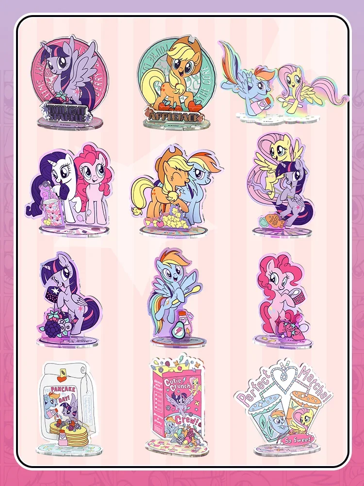 KAYOU My Little Pony:Friendship is Magic Anime Cartoon Figure Acrylic Stand Model Plate Desk Decor Standing Sign Cartoon ToyGift