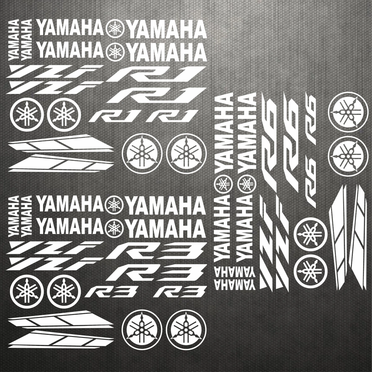Vinyl Yamaha R1 R3 R6 Logo Aufkleber Motorrad Aufkleber Helm Wasserdicht Reflektierende Aufkleber