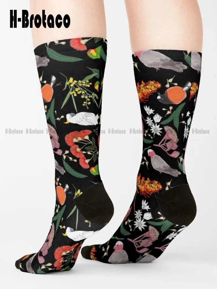 

Hello Hello What Do We Have Here Socks Slipper Socks Custom Gift Cartoon Teen Youth Socks 360° Digital Print Casual Colorful