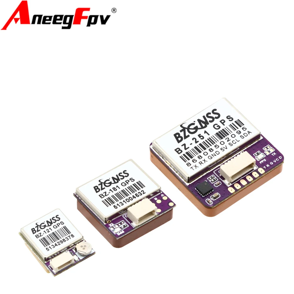 BZGNSS BZ-251 BZ-181 BZ-121 GPS Module Dual Protocol FPV Return Hover F7 F4 Flight Control Fixed Wing Return Rescue Drone Parts