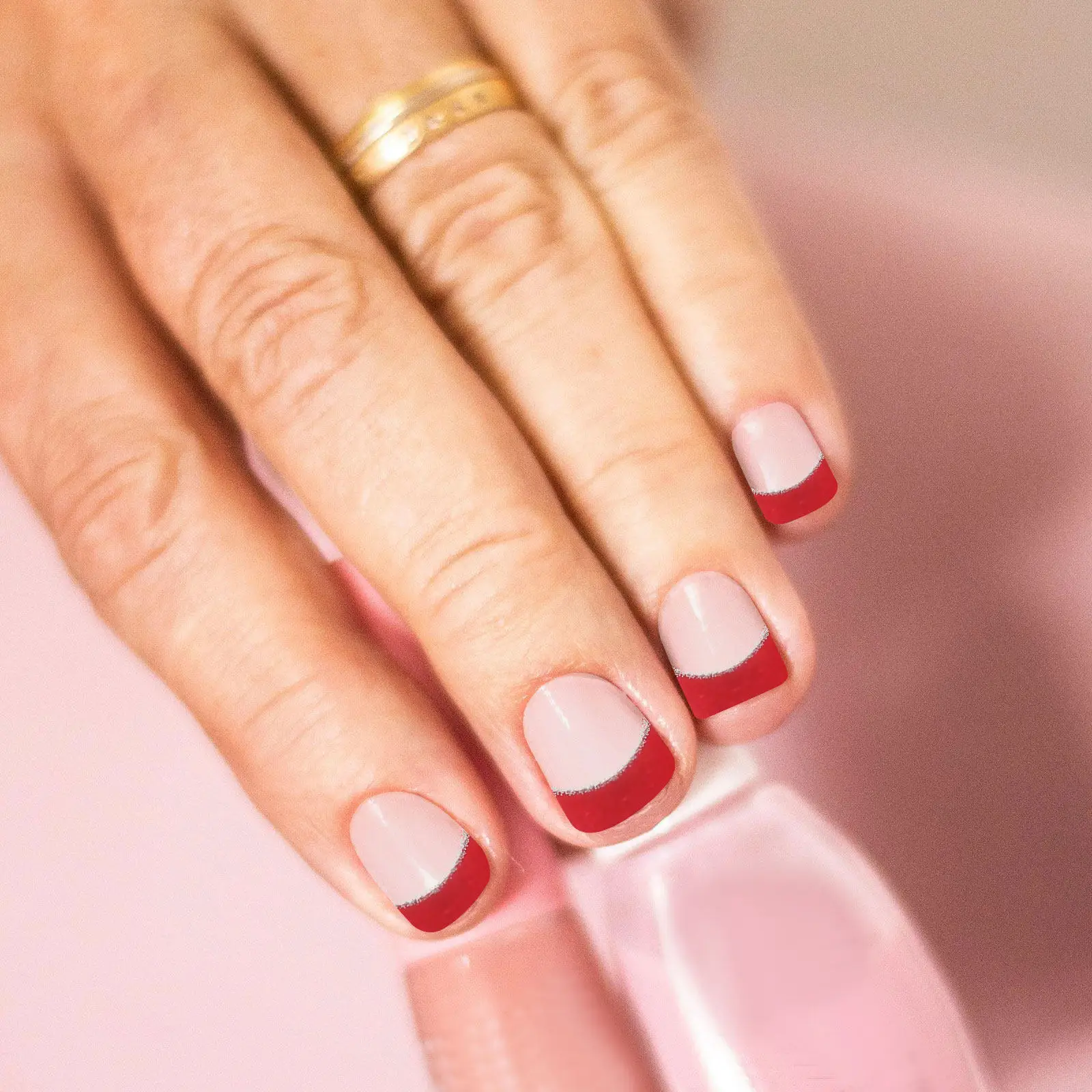 

3 Sheets Gel Polish Strips Stick on Nail Stickers Fast Manicure No Beautiful Fashionable Nail Wraps for Women Daily Use