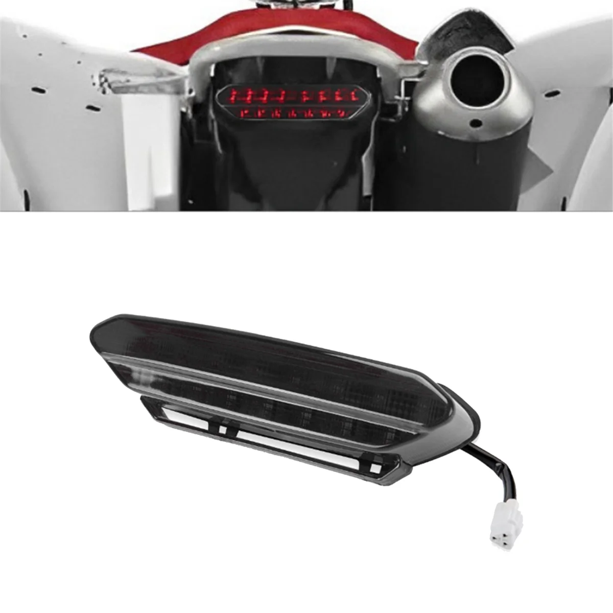 ATV LED المصابيح الخلفية الفرامل وقف الضوء الخلفي مصباح خلفي 5TG-84710-21-00 لياماها YFZ 450 YFZ450 2006-2009 الخلفية الضوء الخلفي الأسود