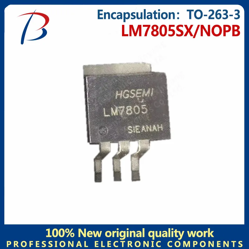 حزمة منظم خطي ، LM7805SX NOPB ، 263-5 فولت ، 1.5A ، 10 قطعة