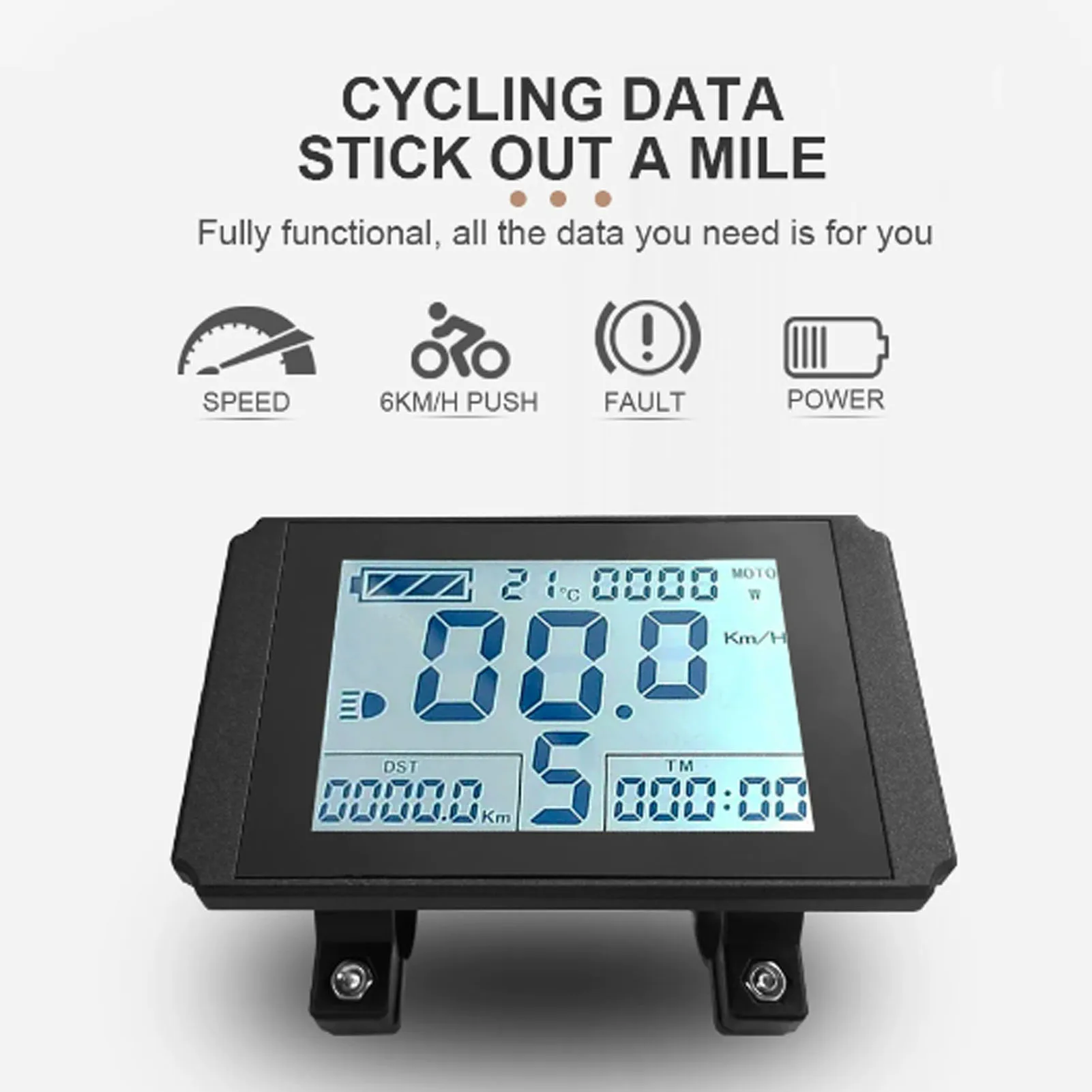 Electric Bike Lcd D…