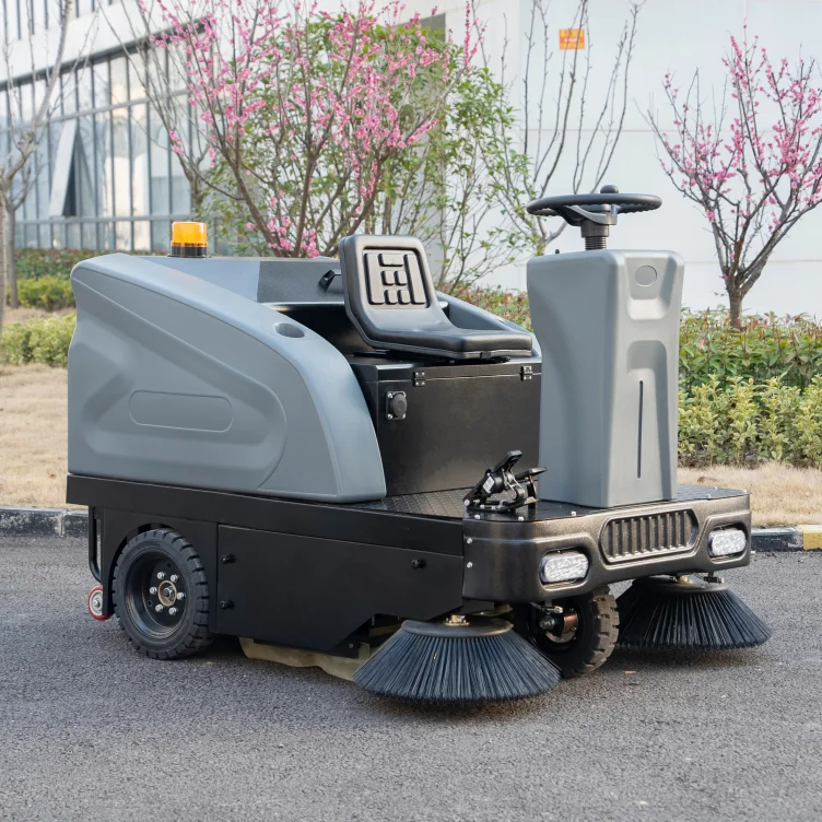 SJ1450 1450mm Width Vacuum Sweeping Electric Battery Power Ride on Road Sweeper Machine