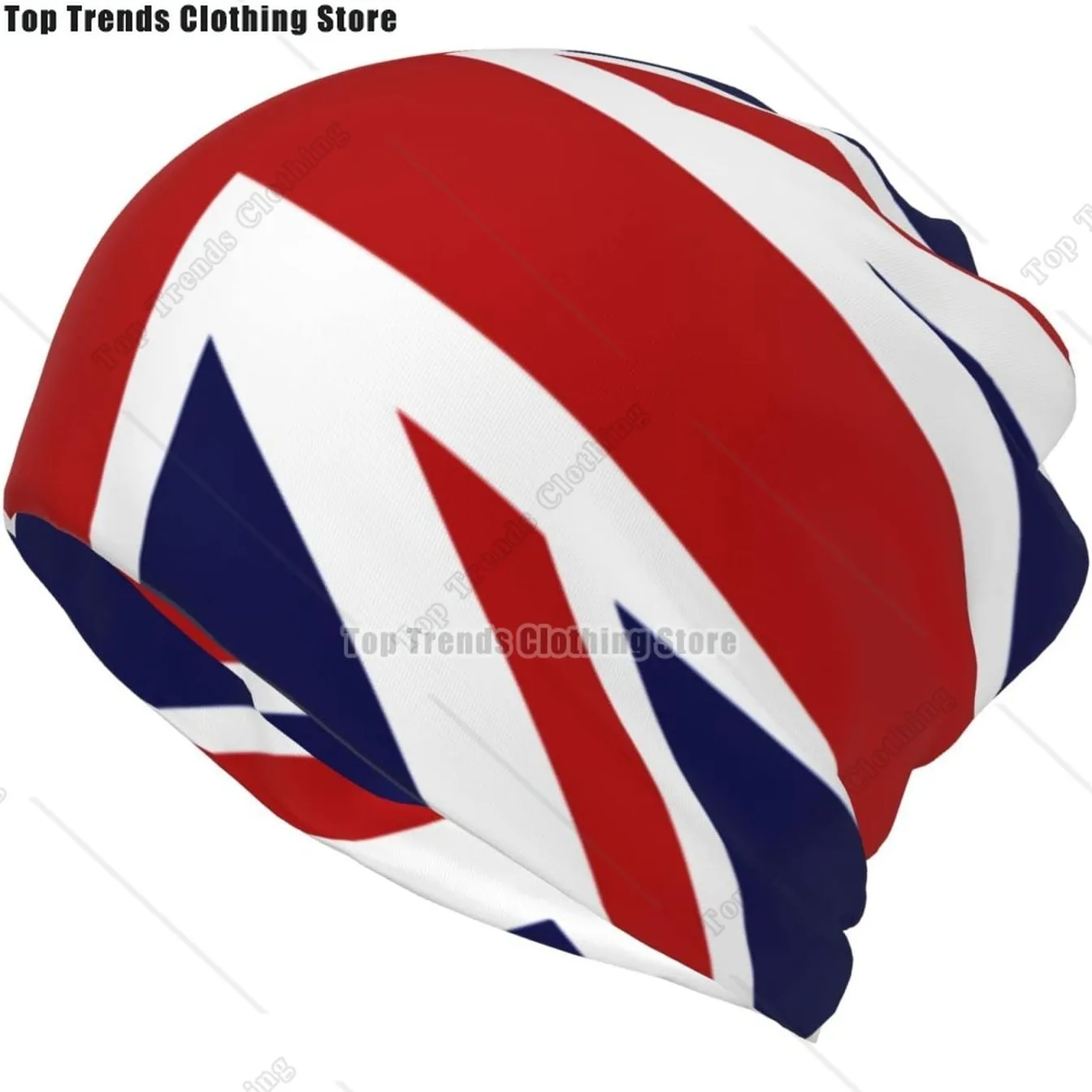 

Retro British UK Flag Beanie Hat for Women Men Winter Soft Warm Ladies Knitted Skull Beanies Cap