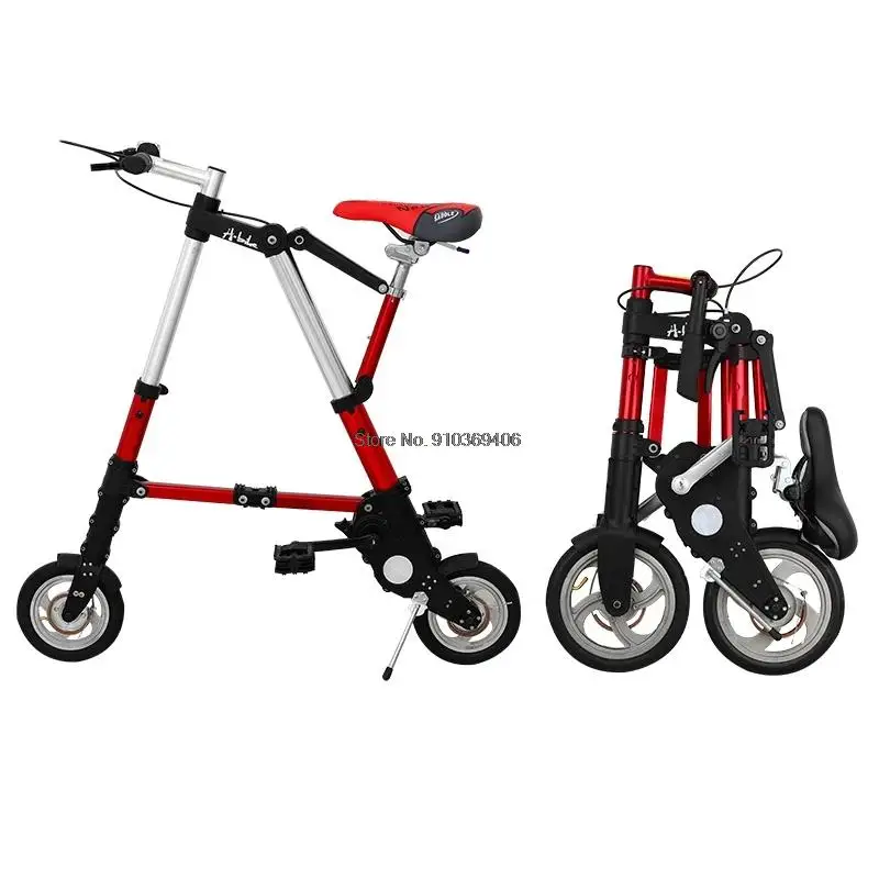 Foldable Mini Ultra-light 8”/10”Folding Bicycle Portable Scooter Outdoor Bicycle Without Inflation