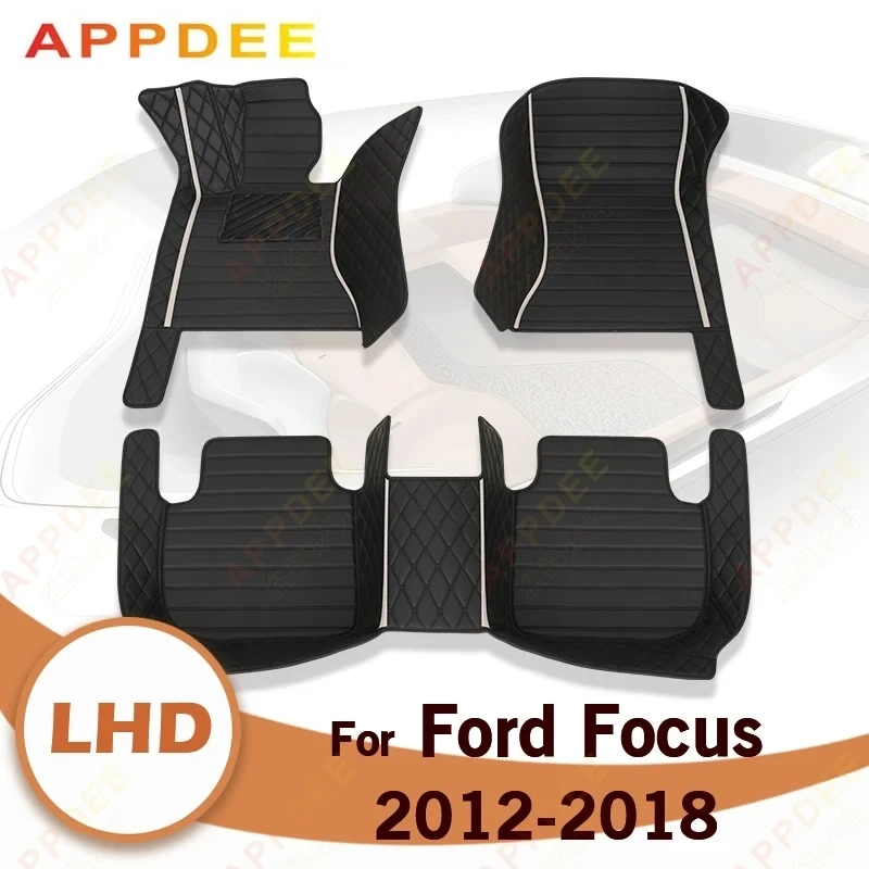 

Car Floor Mats For Ford Focus 2012 2013 2014 2015 2016 2017 2018 Custom Foot Pads Automobile Carpet Cover Interior Accessories