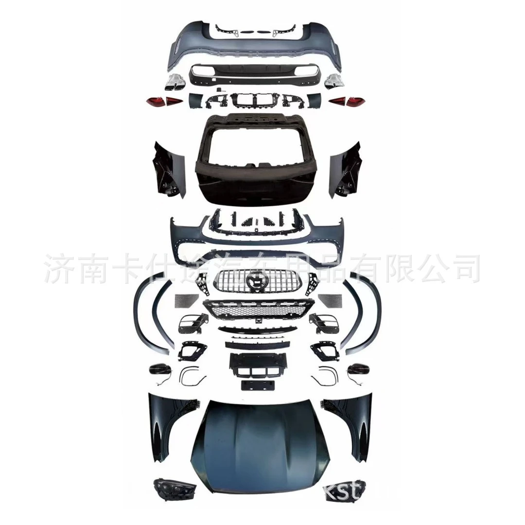 Body Kit for Mercedes ML-Class W166 to GLE53 Bumper GLE63 Style Upgrade, W167 Retrofit